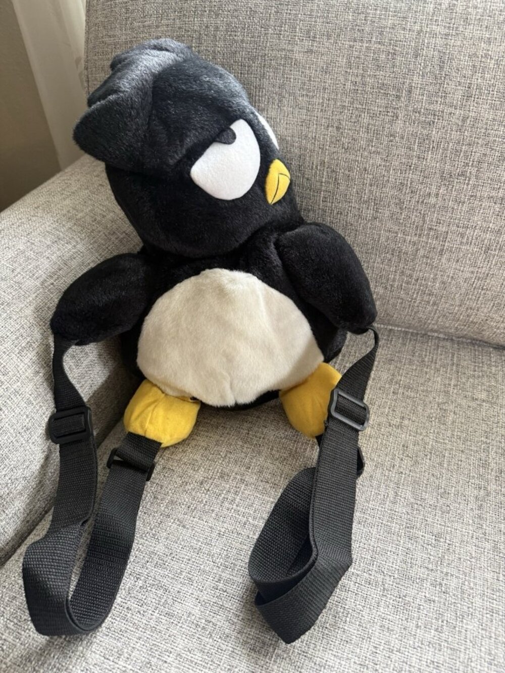 Vintage Badtz Maru Plush Backpack Sanrio 1997 90s RARE